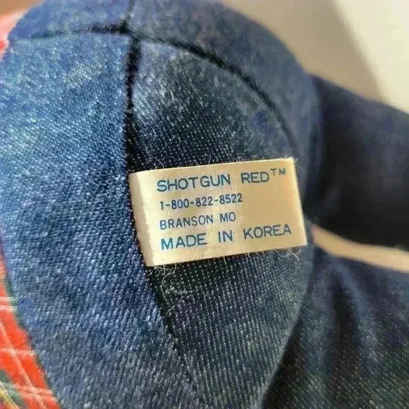 Vintage 1980's Shotgun Red Plush Stuffed Old Man Doll Nashville - Picture 6 of 10